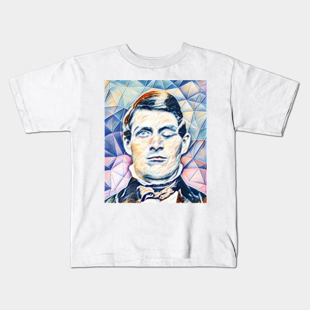 Phineas Gage Portrait | Phineas Gage Artwork 12 Kids T-Shirt by JustLit